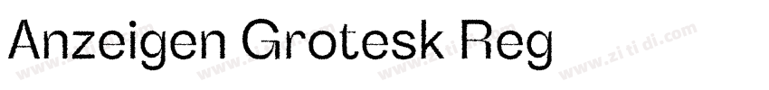 Anzeigen Grotesk Reg字体转换
